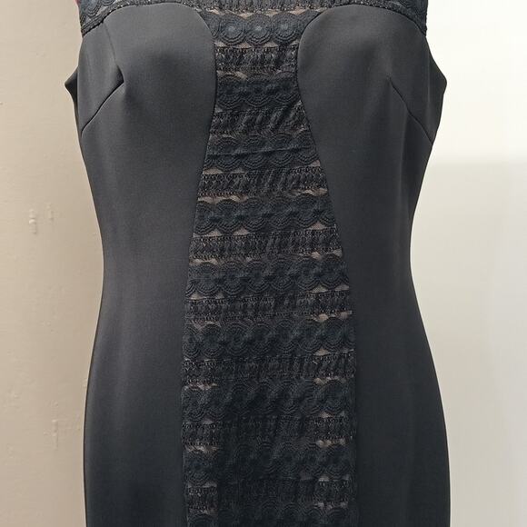 ANNE Klein chic sleeveless black dress lined sheath knee-length dress size 12 - Picture 5 of 14